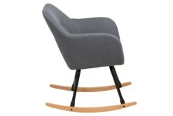 Schommelstoel Hermeline In Stof - Donkergrijs -Emob 0000064790 3 5b78