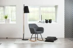 Schommelstoel Hermeline In Stof - Donkergrijs -Emob 0000064790 8 ca5f