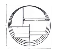 Wandrek Bas Ø45cm - Wit 12 Wandrek Bas Ø45cm - Wit -Emob 0000072166 10 5ad8