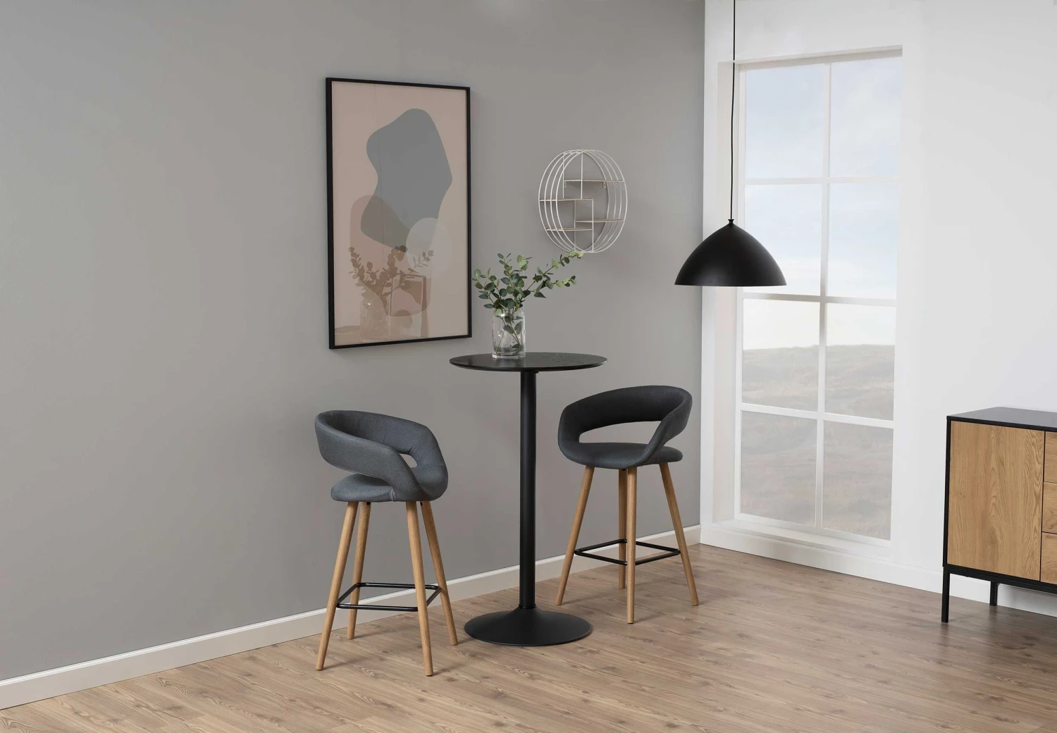 Wandrek Bas Ø45cm - Wit 4 Wandrek Bas Ø45cm - Wit - Afbeelding 4