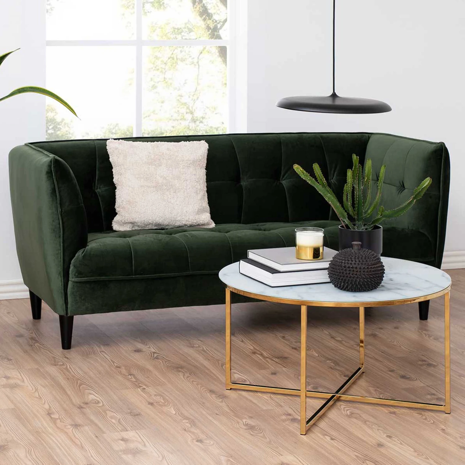 2,5-zitsbank Don - Bosgroen/zwart 1 2,5-zitsbank Don - Bosgroen/zwart