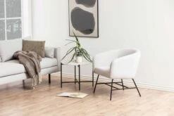 Fauteuil Aron - Lichtgrijs/zwart -Emob 0000076950 5 f287