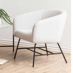 Fauteuil Aron - Lichtgrijs/zwart