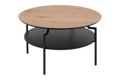 Salontafel Marvin Ø80 - Wilde Eik/zwart -Emob 0000077327 1 bad5