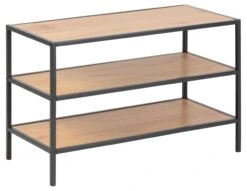 Schoenenrek Dover Met 2 Legplanken - Zwart/eik 6 Schoenenrek Dover Met 2 Legplanken - Zwart/eik -Emob 0000079423 1 7452