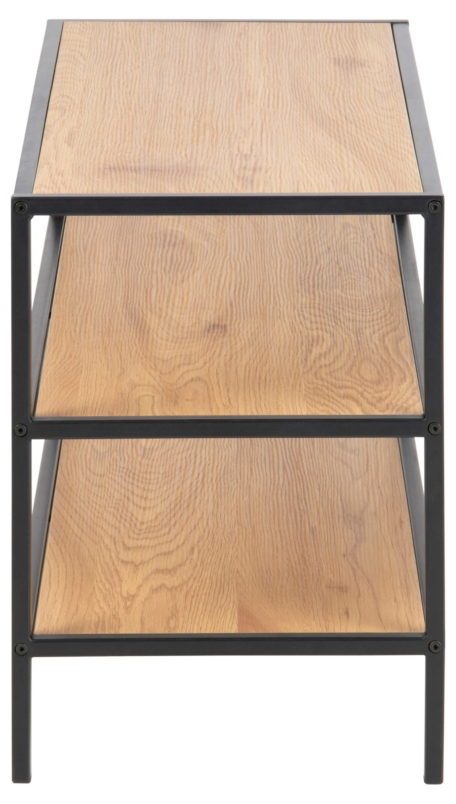 Schoenenrek Dover Met 2 Legplanken - Zwart/eik 2 Schoenenrek Dover Met 2 Legplanken - Zwart/eik - Afbeelding 2