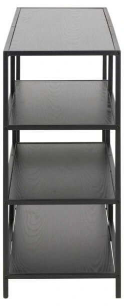 Rek Dover 114cm, 3 Legplanken - Zwart -Emob 0000080890 3 7955