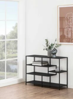 Rek Dover 114cm, 3 Legplanken - Zwart -Emob 0000080890 8 bd1c