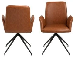 Draaistoel Robert - Cognac/zwart -Emob 0000082020 2 10ae