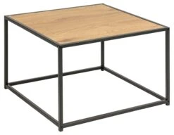 Salontafel Dover 60x60 Industrieel - Zwart/wilde Eik
