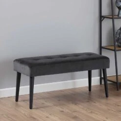 Bank Gloria 95cm - Donkergrijs/zwart