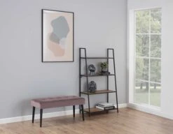 Bank Gloria 95cm - Roze/zwart -Emob 0000085704 6 eef9