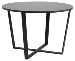 Eettafel Amanda Ø110 - Marmer/zwart -Emob 0000085738 1 2c11