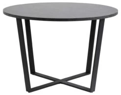 Eettafel Amanda Ø110 - Marmer/zwart -Emob 0000085738 2 3e6a