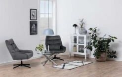 Draaifauteuil Madrid - Donkergrijs/zwart -Emob 0000086682 8 8457