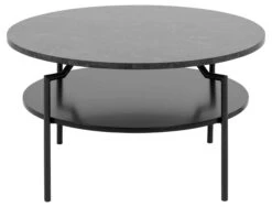 Salontafel Marvin Ø80 - Marmer/zwart -Emob 0000086913 2 6e36