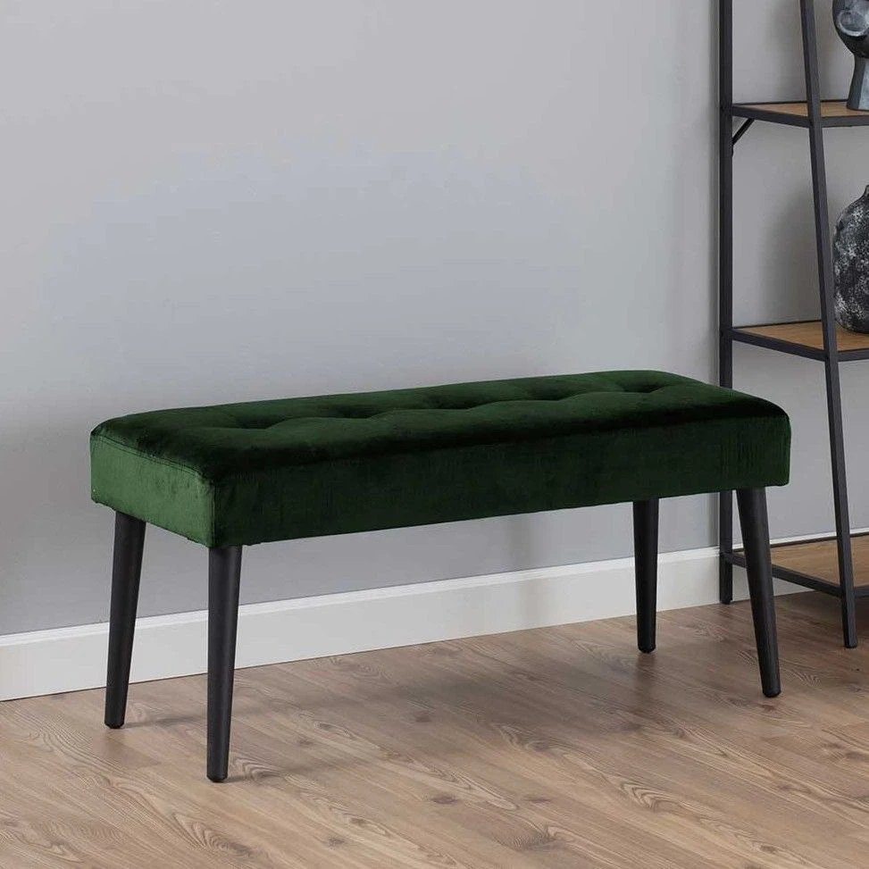 Bank Gloria 95cm - Groen/zwart 1 Bank Gloria 95cm - Groen/zwart