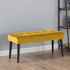 Bank Gloria 95cm - Geel/zwart