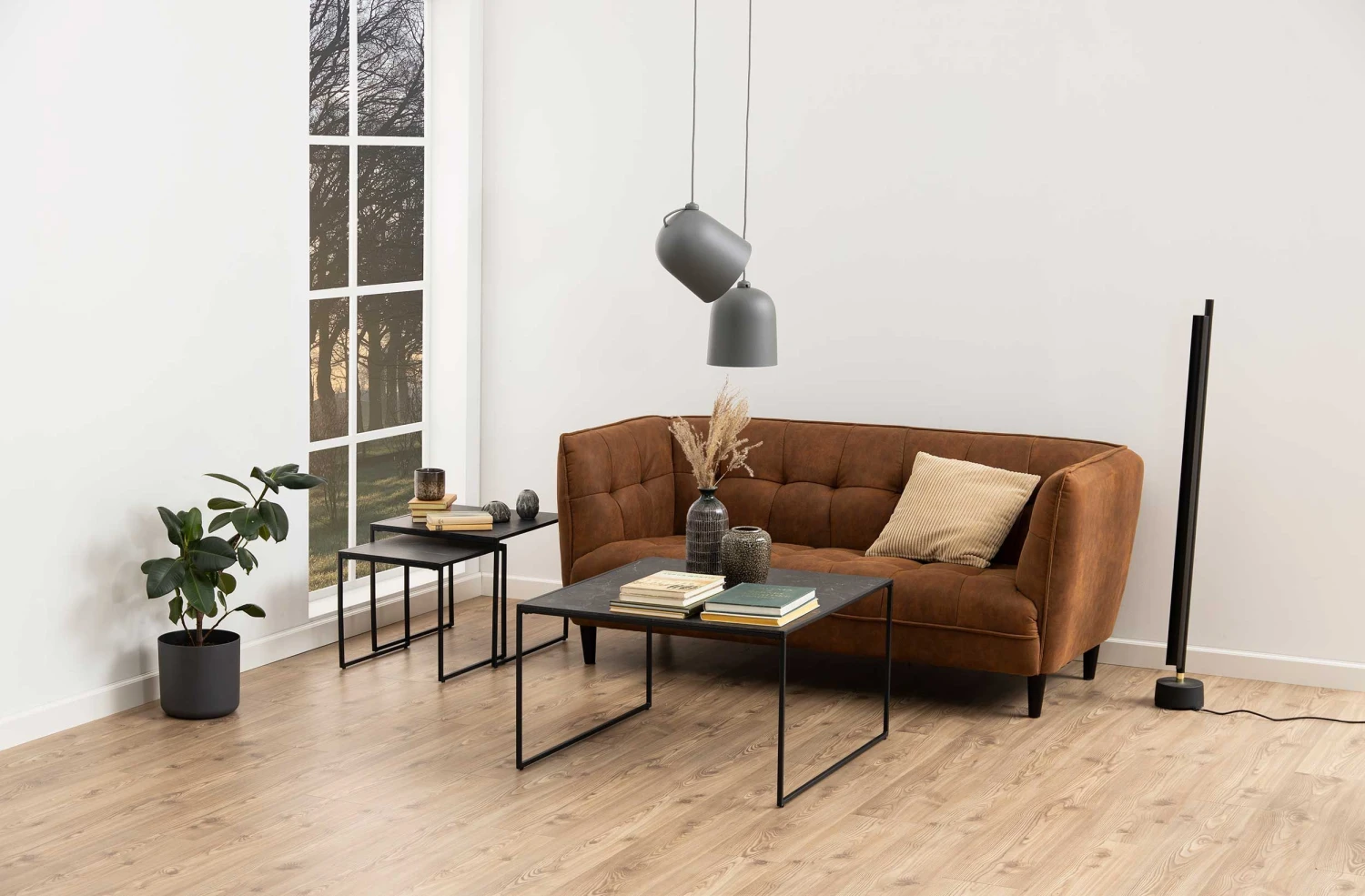 Salontafel Inacio 80x80 - Zwart 8 Salontafel Inacio 80x80 - Zwart - Afbeelding 8