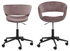 Bureaustoel Dusty - Oudroze/zwart -Emob 0000088763 2 2a5a