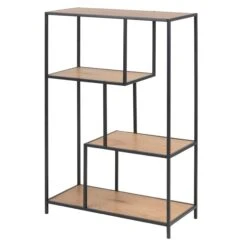 Rek Dover 2 Legplanken - Zwart/wilde Eik 13 Rek Dover 2 Legplanken - Zwart/wilde Eik -Emob 0000089164 1 bfc2