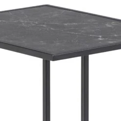 Bijzettafel Infinity 43x35 Cm - Zwart Marmer -Emob 022376BA 96BF 40D2 B68C 7F03AEF8041F 92a8