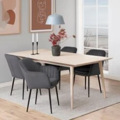 Eettafel Cedro 200x100cm - Witte Eik