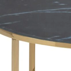 Salontafel Alisma ø80cm - Zwart Marmer/ Goud 15 Salontafel Alisma ø80cm - Zwart Marmer/ Goud -Emob 12C8A995 3893 4286 8C2A E5236D57267B fad0