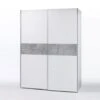 Kledingkast Salamanca 170cm Met 2 Deuren - Wit/beton