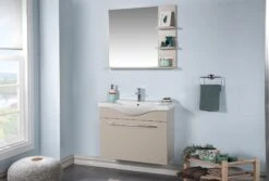 Jussara Badkamer 3-Delige Set | MELAMINE MDF | Keramische Wastafel -Emob 138JSR1102 20 202 d327