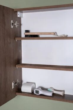 Jussara 3-delige Badkamermeubelset | MDF Met Melaminecoating | Keramische Wastafel | Wandbevestiging | Bruin 10 Jussara 3-delige Badkamermeubelset | MDF Met Melaminecoating | Keramische Wastafel | Wandbevestiging | Bruin -Emob 138JSR1105 20 205 b416