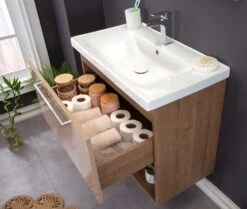 Jussara Badkamermeubelset | MDF Met Melaminecoating | Keramische Wastafel -Emob 138JSR1108 20 204 73d7