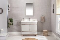 Jussara Badkamermeubelset | Aanrechtblad Van Kwarts | Eik Kleur