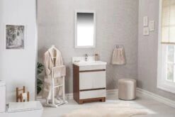 2-Delige Jussara Badkamermeubelset | MDF En Kwarts | Crème -Emob 138JSR1123 20 202 66e2