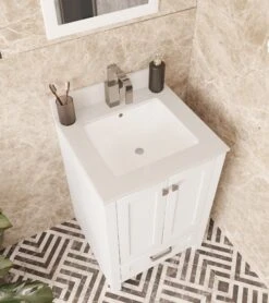 Jussara Badkamermeubelset - 2-delig, 100% Massief Hout En Kwarts -Emob 138JSR1137 20 203 b560