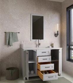 Jussara Badkamermeubelset 2-delig Grijs -Emob 138JSR1155 20 202 5e7f