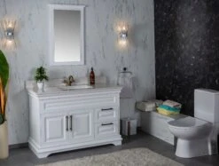 Badkamermeubelset - Jussara | Massief Hout | Aanrechtblad Kwarts -Emob 138JSR1162 20 202 1a55