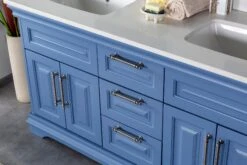 Jussara Badkamermeubelset (3-delig) | 100% Gelakt MDF | Aanrechtblad Wit Kwarts -Emob 138JSR1170 20 205 640d