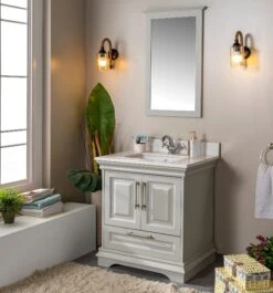 Jussara Badkamermeubelset: 2-delig, 100% Gelakt MDF, Aanrechtblad Wit Kwarts, Bronzen Handgrepen 11 Jussara Badkamermeubelset: 2-delig, 100% Gelakt MDF, Aanrechtblad Wit Kwarts, Bronzen Handgrepen -Emob 138JSR1173 20 202 7fb5