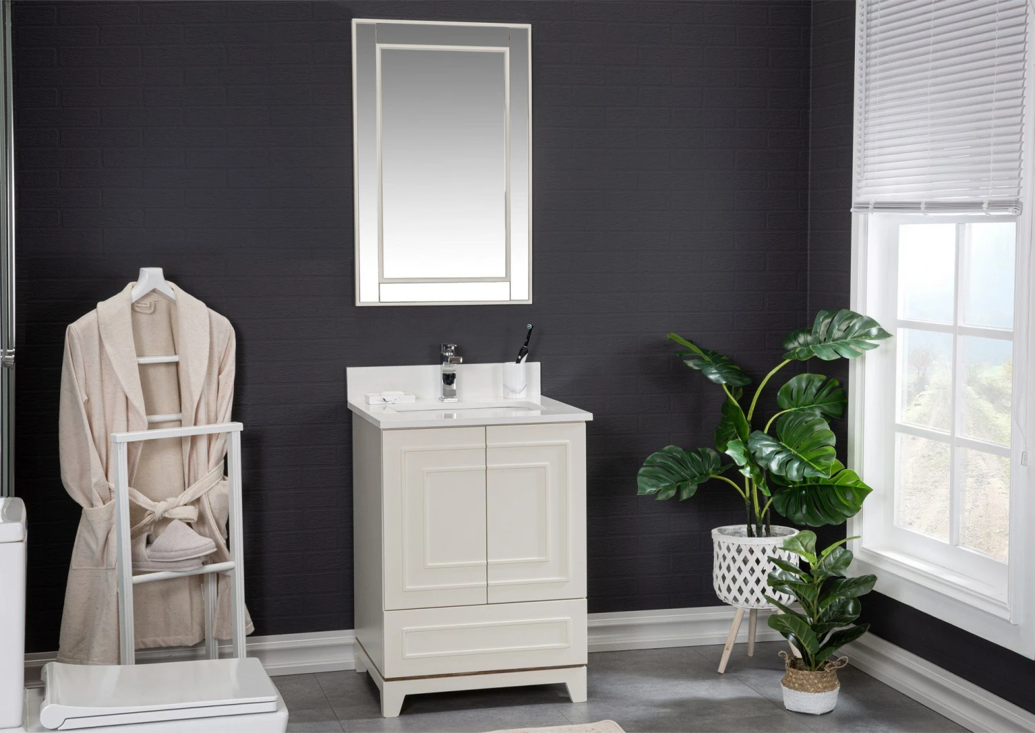 Badkamermeubelset | Jussara | 2-delig | Crème 6 Badkamermeubelset | Jussara | 2-delig | Crème - Afbeelding 6