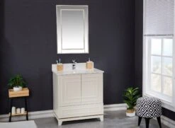 Jussara Badkamermeubelset | Crèmekleur | 100% Massief Hout | Kwarts Aanrechtblad -Emob 138JSR1223 20 202 b8b3