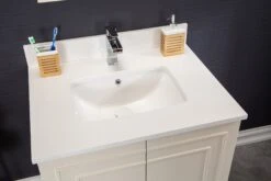 Jussara Badkamermeubelset | Crèmekleur | 100% Massief Hout | Kwarts Aanrechtblad -Emob 138JSR1223 20 204 4243