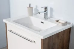 Jussara 3-delige Badkamermeubelset | 100% MDF | Keramische Wastafel | Chromen Handgrepen -Emob 138JSR1260 20 205 df66