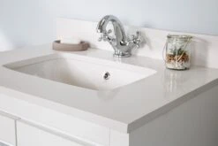 Jussara Badkamermeubelset | 100% Gelakt MDF | Aanrechtblad Van Wit Kwarts | 2-delige Set -Emob 138JSR1276 20 205 b28e