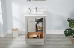 Jussara Badkamermeubelset | Grijs | 100% Massief Hout | 2-delig -Emob 138JSR1296 20 204 e80b