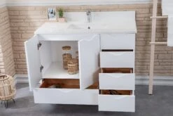 Jussara Badkamermeubelset | Aanrechtblad Wit Kwarts | 2-delig | Wit -Emob 138JSR1314 20 203 1125