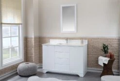 Jussara Badkamermeubelset | Wit | 100% Massief Hout | Aanrechtblad Van Kwarts -Emob 138JSR1315 20 202 b99d