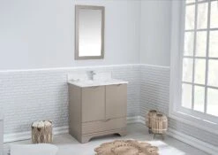 Jussara 2-delige Badkamermeubelset | Cappuccino | 100% Hout En Kwarts -Emob 138JSR1326 20 202 f5ab