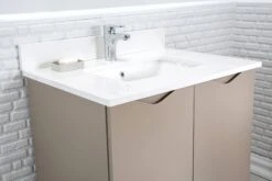 Jussara 2-delige Badkamermeubelset | Cappuccino | 100% Hout En Kwarts -Emob 138JSR1326 20 205 015e