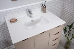 Jussara Badkamermeubelset: 2-delig | Cappuccino | 100% Massief Hout En Kwarts -Emob 138JSR1327 20 204 21fa